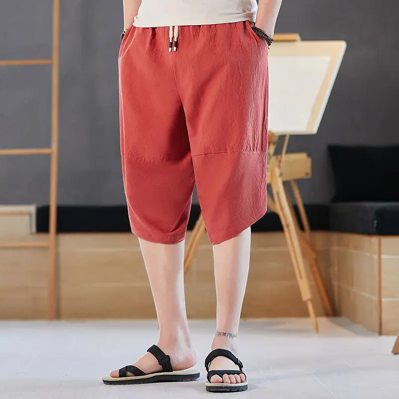Koreon Summer Men All-match Oversize Casual Shorts Streetwear Fashion New Solid Big Size Essentials Male Sports Short Pants 5XL