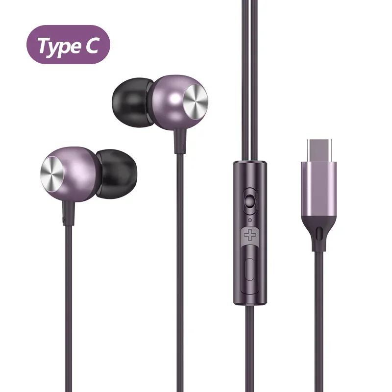 سماعات رأس USB نوع C ، ستيريو HiFi ، صوت محيطي ، د...