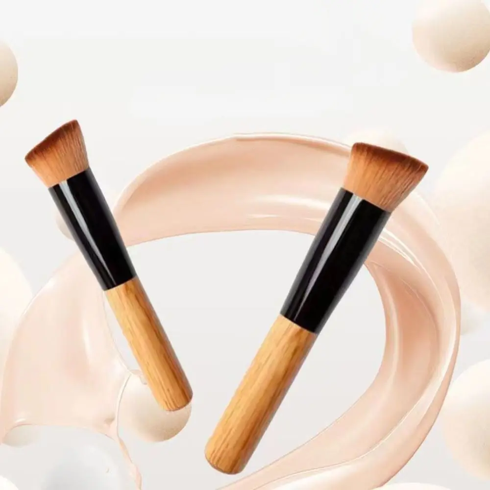 Description Picture 5 of itemPortable Angled Makeup Brushes Soft Multifunctional Foundation Brush Flat Top Professional Concealer Makeup Brushes