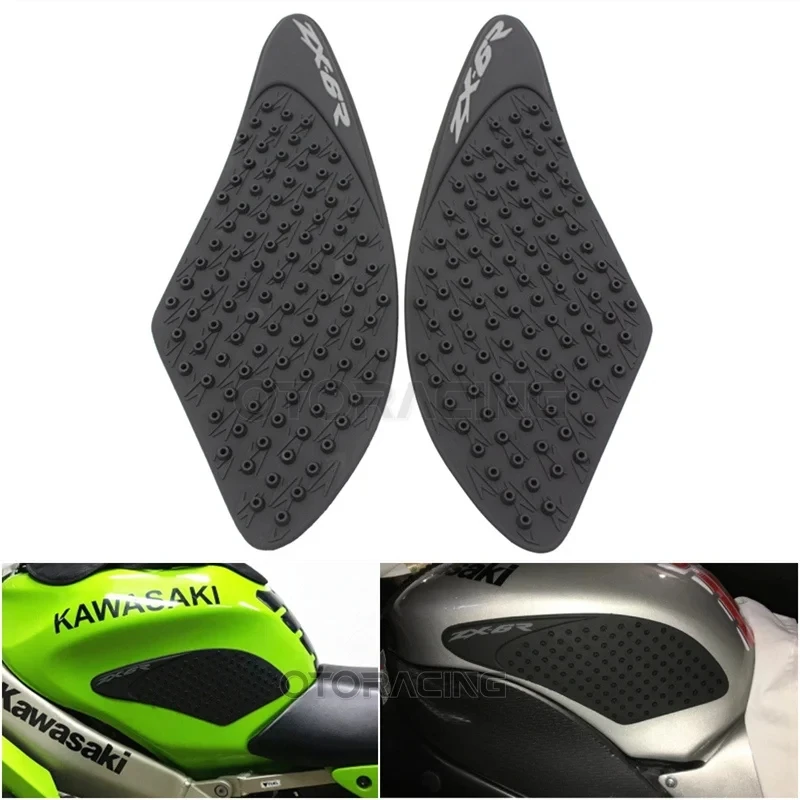 

Motorcycle Sticker Anti slip Fuel Tank Pad 3M Side Gas Knee Grip For Kawasaki Ninja ZX-6R ZX6R ZX 6R 2007 2008