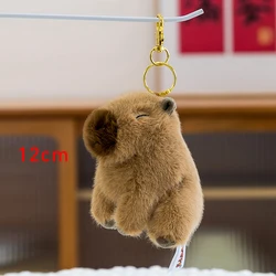 Lovely Capybara Plush Toy - Soft Kawaii Stuffed Animal Doll Pillow Gift (12cm close eye)