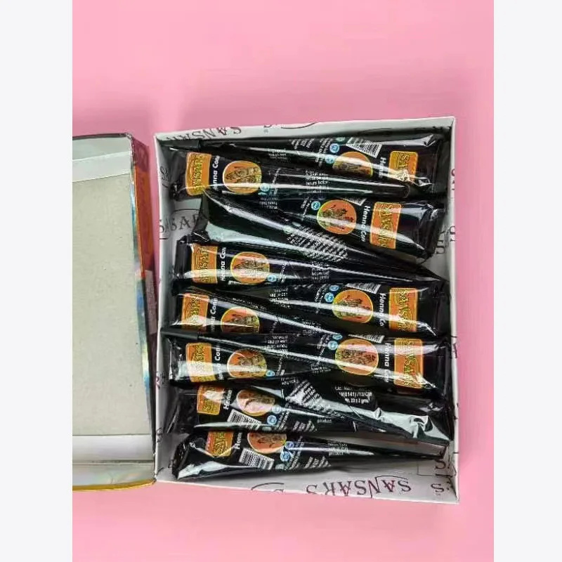 Tattoo Ink Tattoo Ink Pigment Henna Cones Fashion Organic Indian Henna Black Tattoo Inks Natural Body Art Ointment Mehndi Paste Cones Colored Sticker Mehndi Body Paint