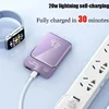 Portable 10000mAh Macsafe Magnetic Power Bank Fast Wireless Charger for IPhone 14 15 16 Pro Max External Auxiliary Battery Pack 4