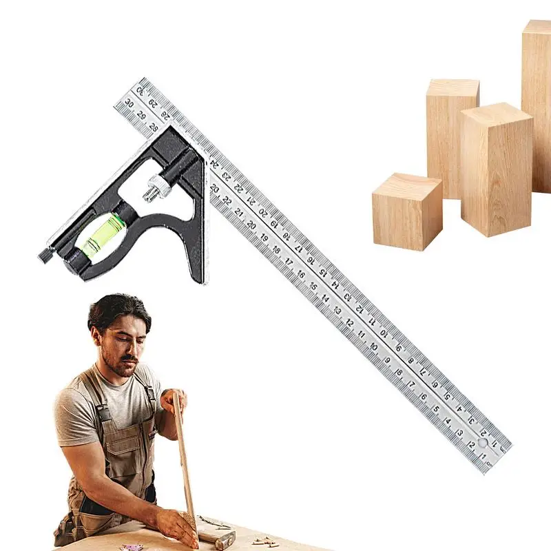 Woodworking Square Ruler Angle Measuring Ruler Measuring & Layout Tools For Rafters Decks Stairs And Roofing Projects For