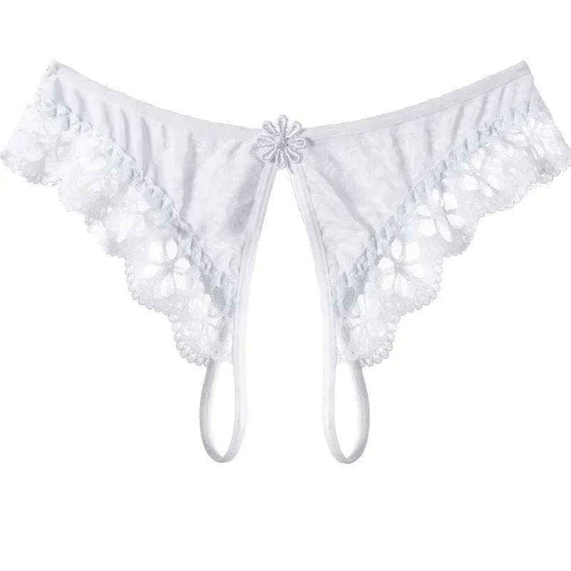 Sexy Open C Thong Lace Free Take-off Panties Thong Women Passion Underwear Perspective Low Waist T Pants women lingerie