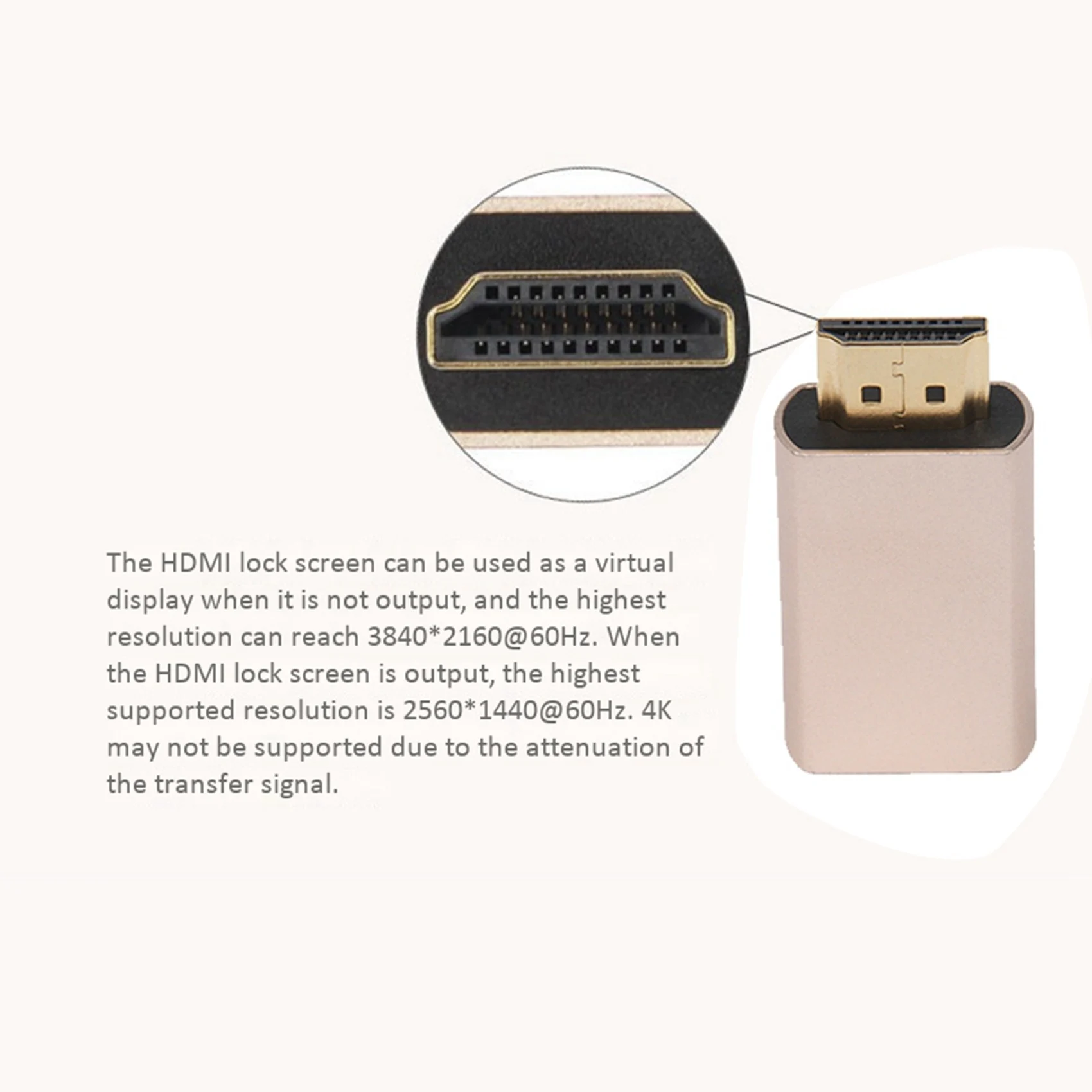 Suporte do Sinal de Tela de Bloqueio Hdmi Adaptador Virtual Kvm Hdmi2.0 Edid Ddc Plugue Manequim para Emulador Hdmi 3840x2160 20x - Imagem 5