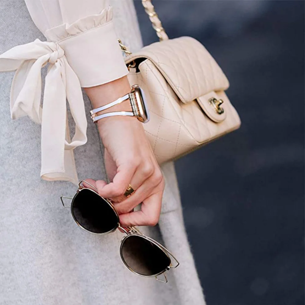 Metal Strap For Apple Watch 44mm 40mm 45mm 41mm 42mm 38mm 49mm Watchband Diamond Wristband iWatch Series Ultra 8 7 6 5 4 3 2 SE