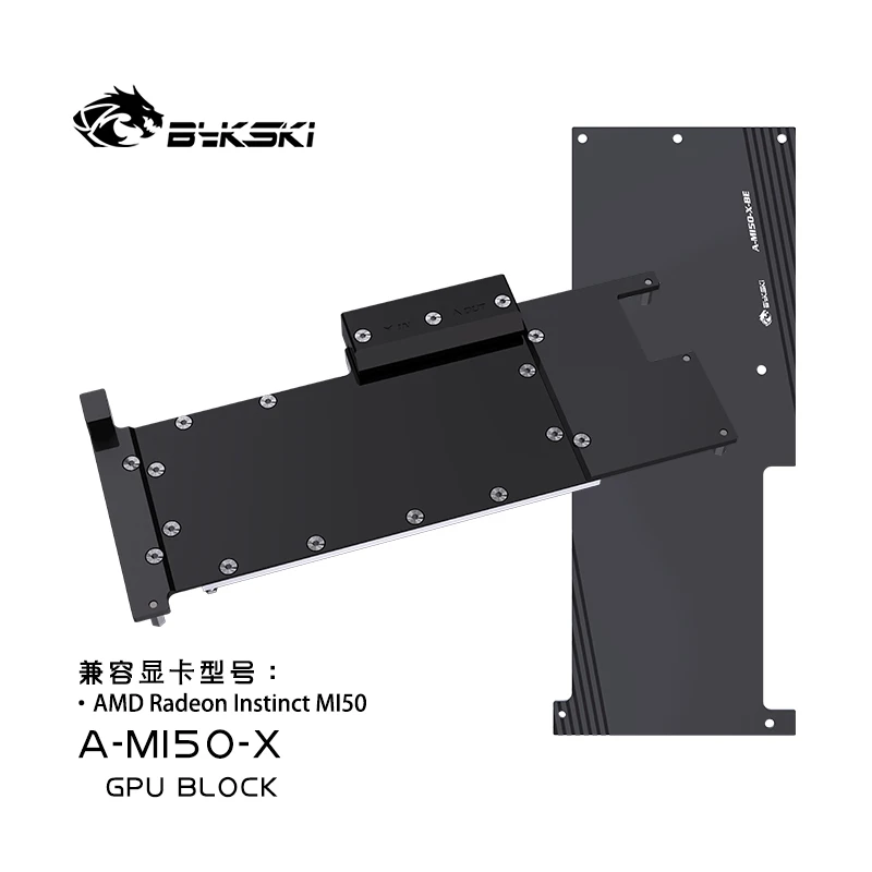 

Bykski A-MI50-X GPU Water Block for AMD Radeon Instinct MI50 Video Card Copper Cooling Graphics Card Radiator RGB AURA