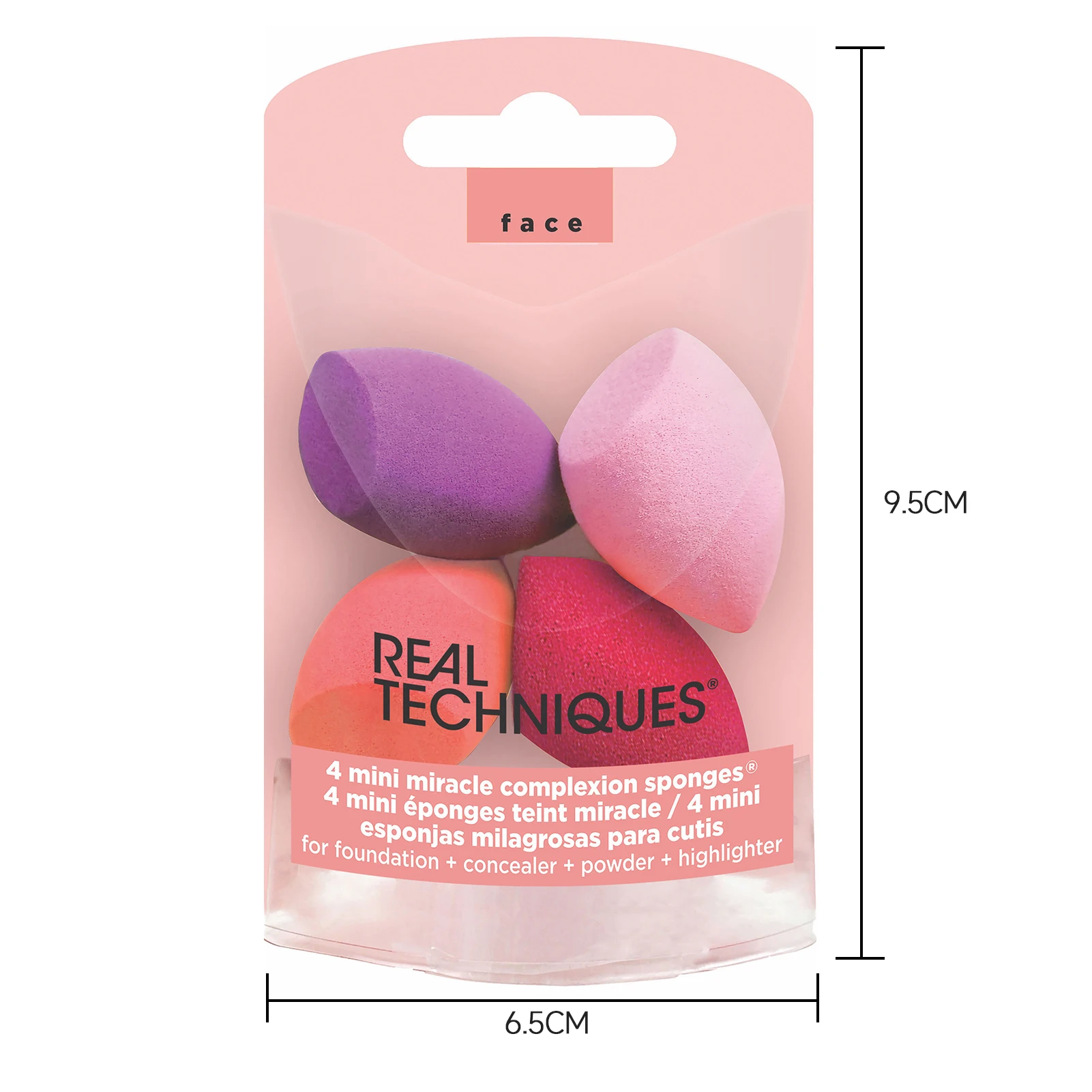 4pcs Mini Makeup Sponge Egg Cosmetics Puff Soft Beauty Tools for Perfect Foundation Powder and Blush Application,Wet Dry Dual Us 6