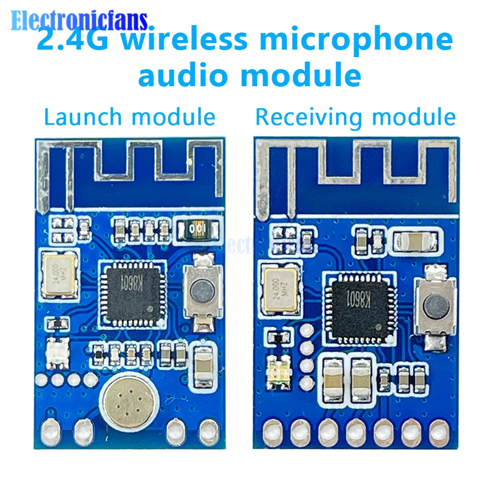 24GWirelessMicrophoneAudioSignalTransmitterReceiverModule20Hz