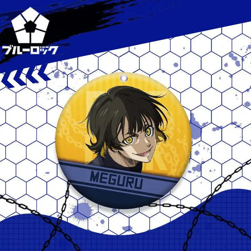 Official Blue Lock Anime Fan Art Collection Badge Featuring Iconic Characters
