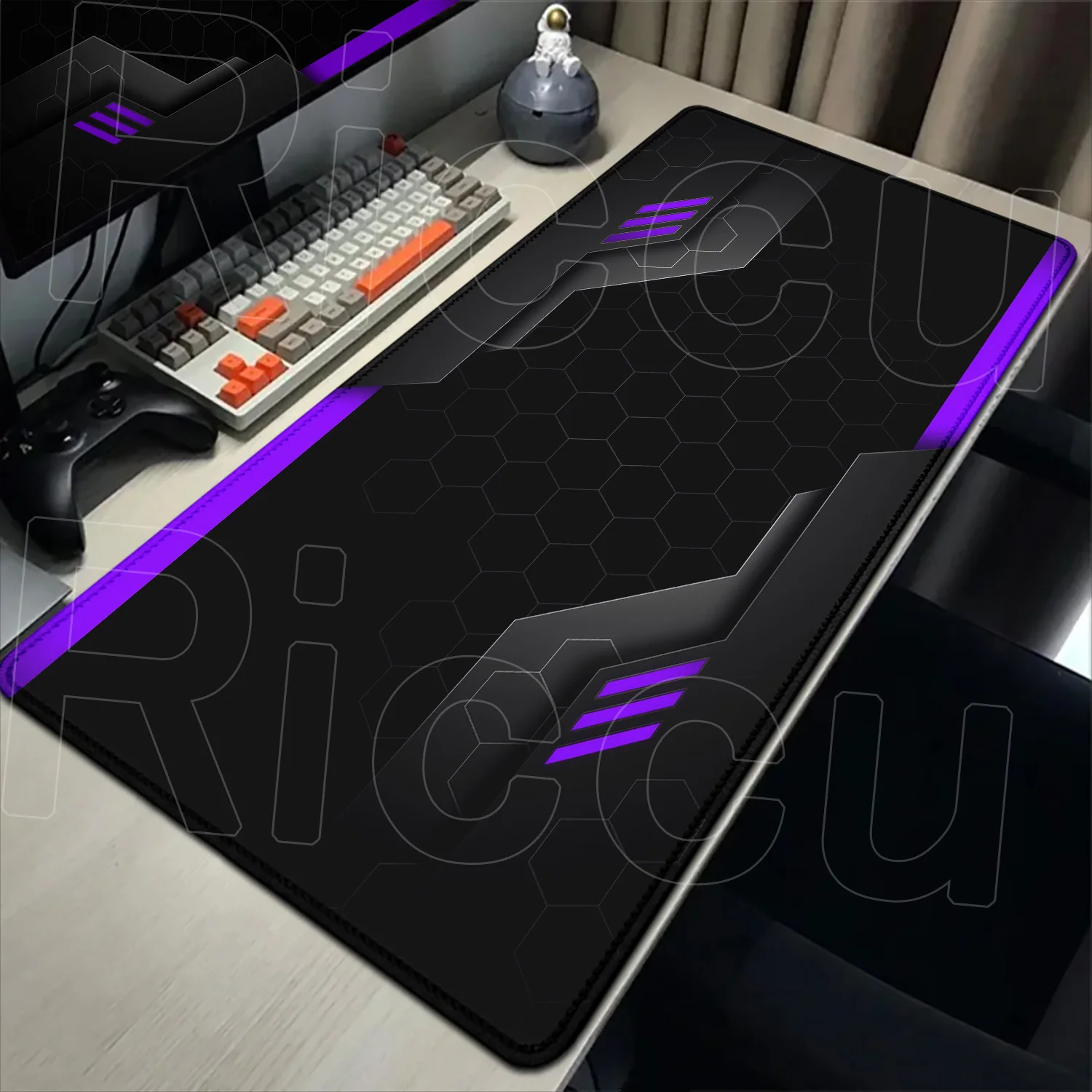 Futuristic Sci-Fi Large Gaming Mouse Pad with Technology-Inspired Design