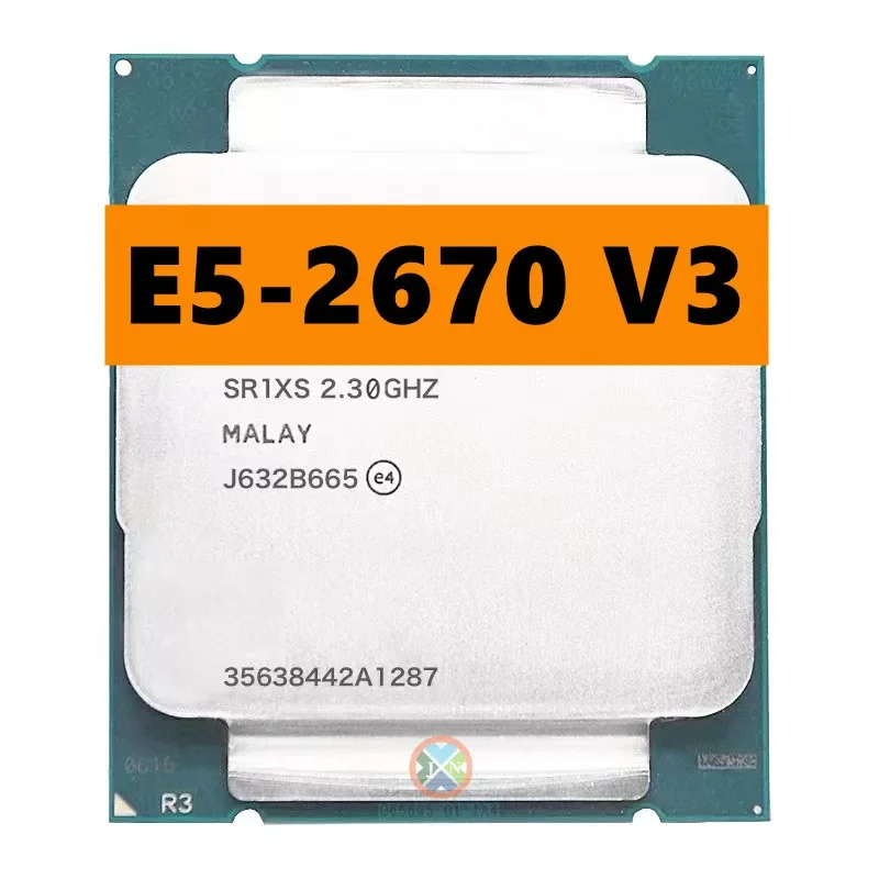 Processador Xeon Cpu-cpu Versão Oficial E52670v3 Sr1xs X99 230 Ghz 30m 12 Núcleos e5 2670 v3 Lga20113