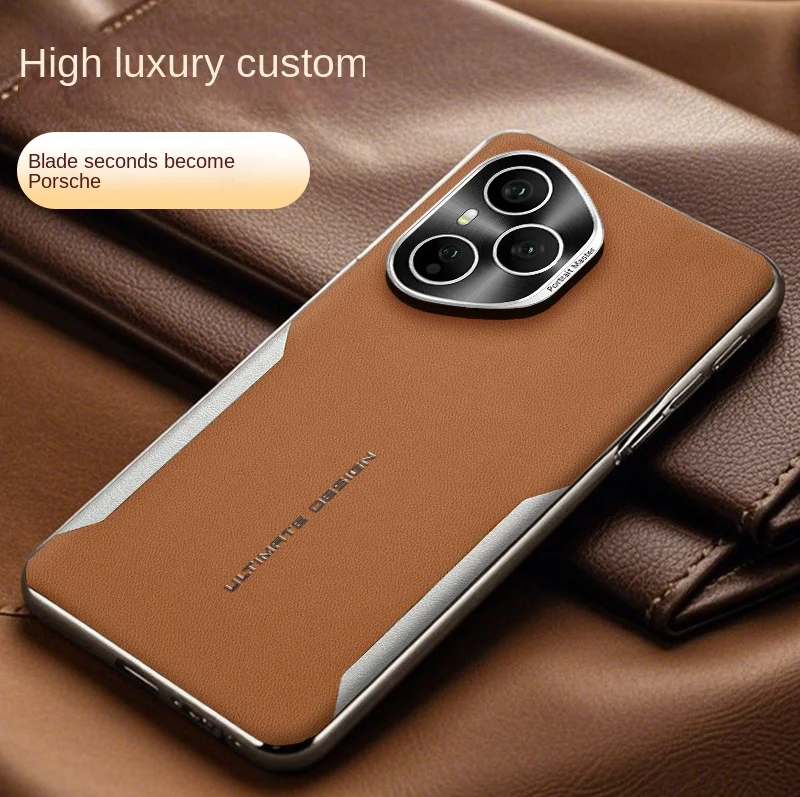 Luxurious PU Leather Protective Back Cover Case