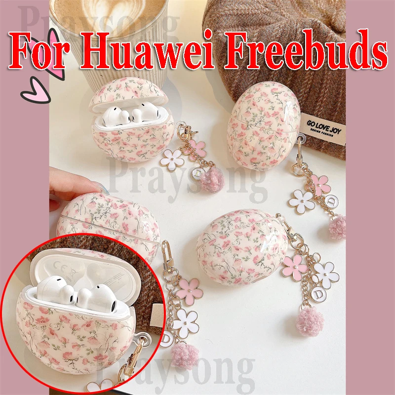 Fashion Cool Cover Per Huawei Freebuds Pro 2 + Custodia Cute Flower Cover Per Freebuds 5I 4I Custodia Per Freebuds 5 Funda Huawei Earbuds