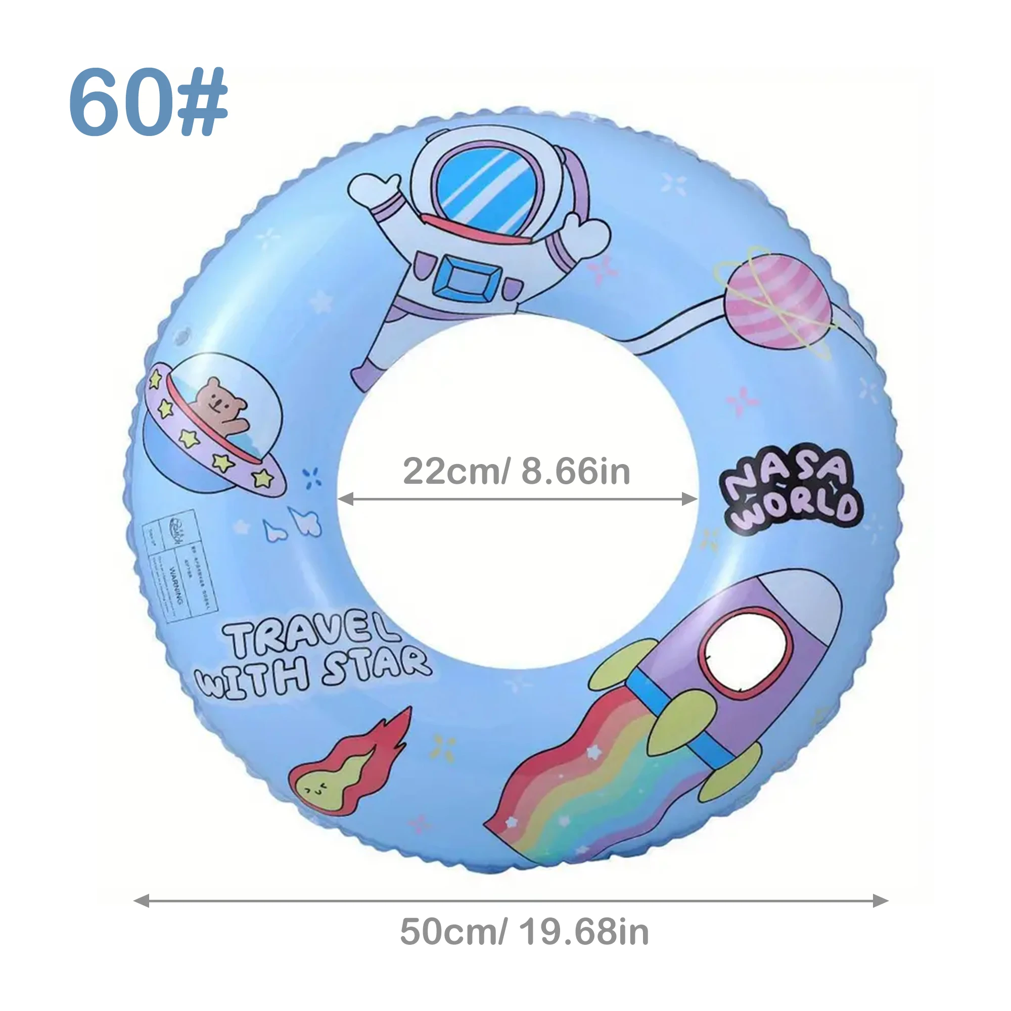 1pc Inflatable Swimming Ring Perfect Water Floats for Pool or Beach swimming ring swimming pool float