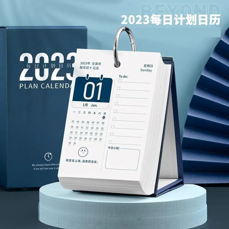 2023 Fun Plan Calendar Hand-teared Creative Desk Calendar New Year of The Rabbit Simple Desktop Decoration Calendar