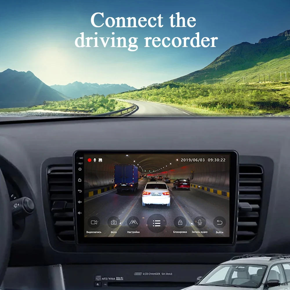 Car Multimedia Player QLED Android 14 For Subaru Outback 3 Legacy 4 2004-2009 Radio GPS DVD 2Din