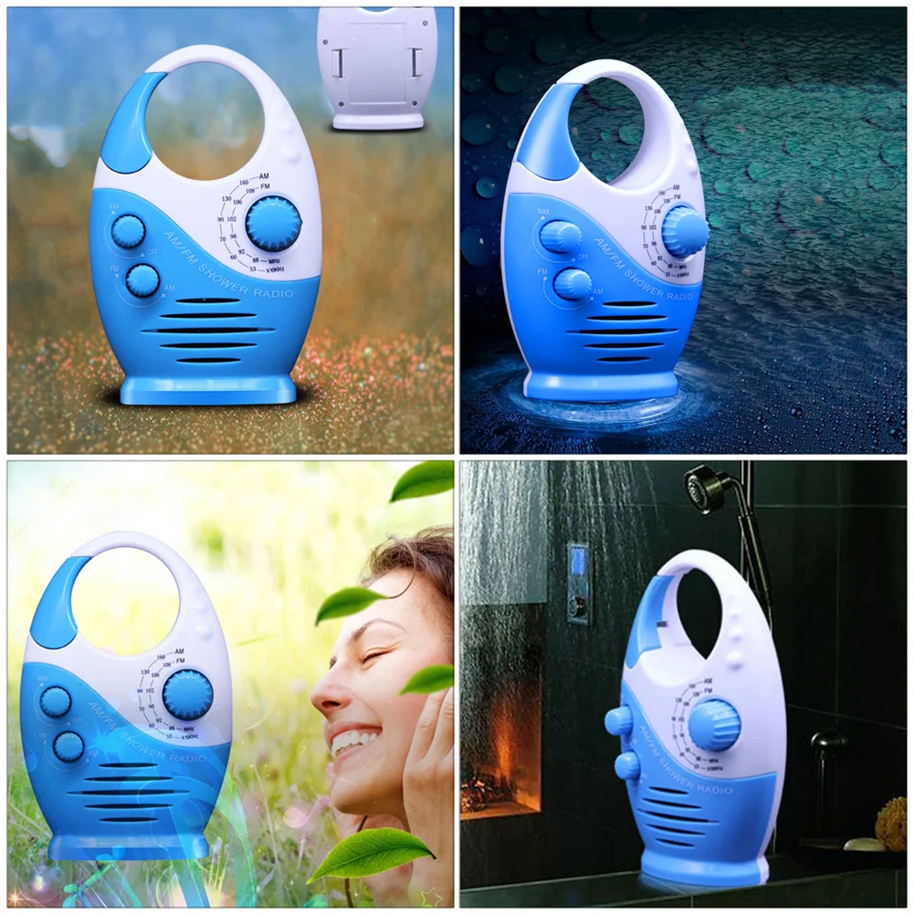 Mini Portable Waterproof Radio Shower Soundbar Speakers Bathroom Kitchen Fm Receiver Music Loudspeaker Audio Device Speaker
