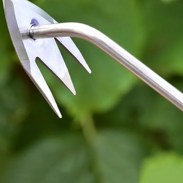 Fafog Fogantyú Rozsdamentes Acél Weeder Garden Gyökér És Fű Eltávolító Kertész Szerszám Kert Kézi Gyomláló Edények - Image 4
