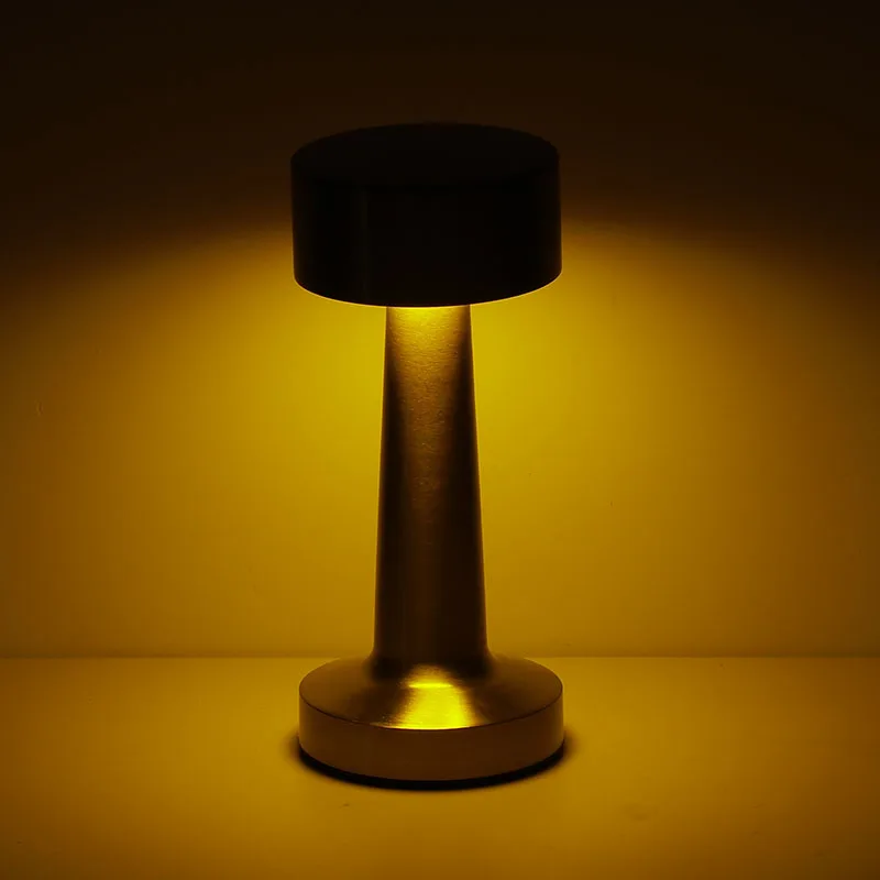 Metal Touch Rechargeable Night Lights Bedroom Retro Table Lamp Decor for Bar Coffee Table Restaurant Decoration Light Desk LT013