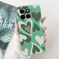 Silicone Cartoon Flower Love Shockproof Phone Case Cover - Honor X6c (TYlv2216)