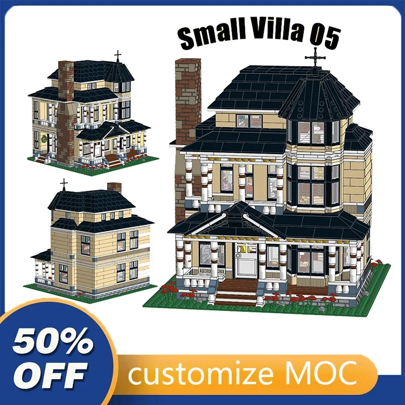 

2601 шт., конструктор MOC Модульная для дома, 05