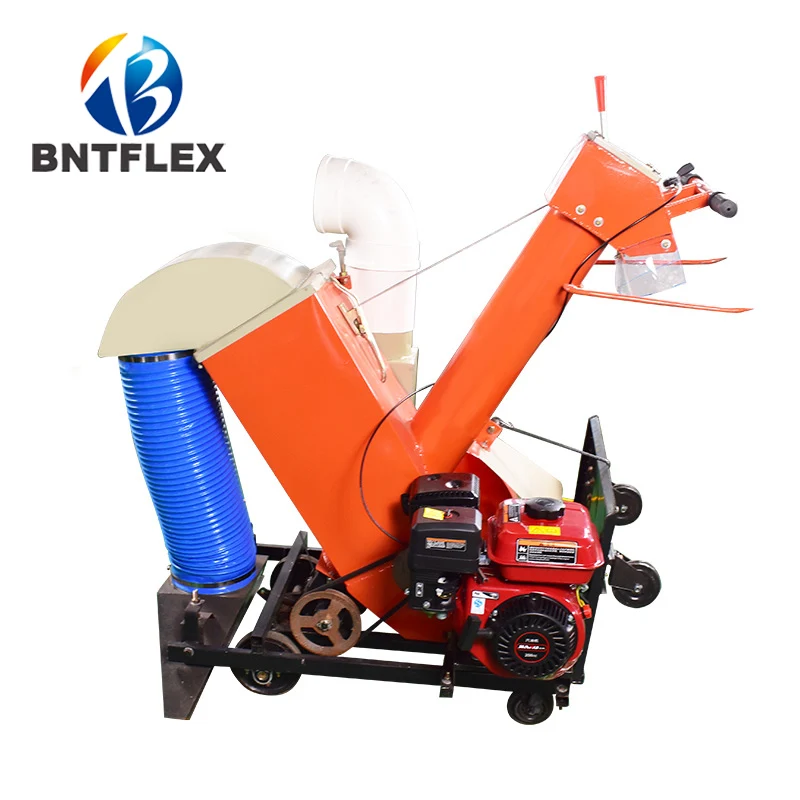 Gasoline household air suction type grain harvester bagging machine rice harvesting artifact corn and wheat suction machine