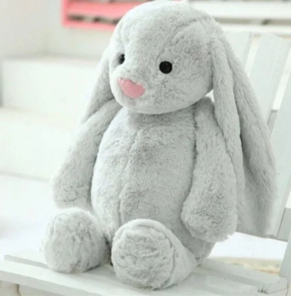 thumbnail image 1 of Conejito de peluche bordado con el nombre del niño Juguete de peluche personalizado hecho a mano Regalo para el primer niño de Pascua, 1 of 5