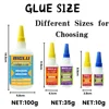 General Purpose Thin Medium Thick Liquid Super Glue Premium CA Adhesive Quick-Bonding for PVC Wood Metal Plastic and More 2