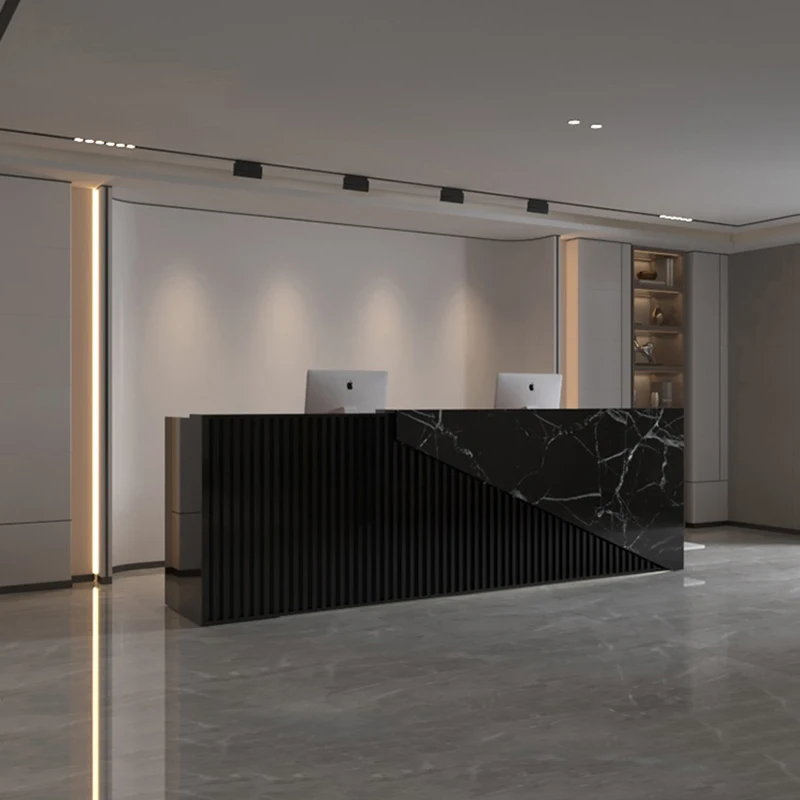 Mobile Hospital Reception Desks Counter Mobile Wood Luxury Cashier Table Luxury Siting Scrivania Bianca Bar Furniture Counter