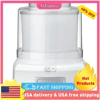 QWCuisinart Ice Cream Maker Machine,1.5 Quart Sorbet,Frozen Yogurt Maker,Double Insulated,White,ICE-21P1 1