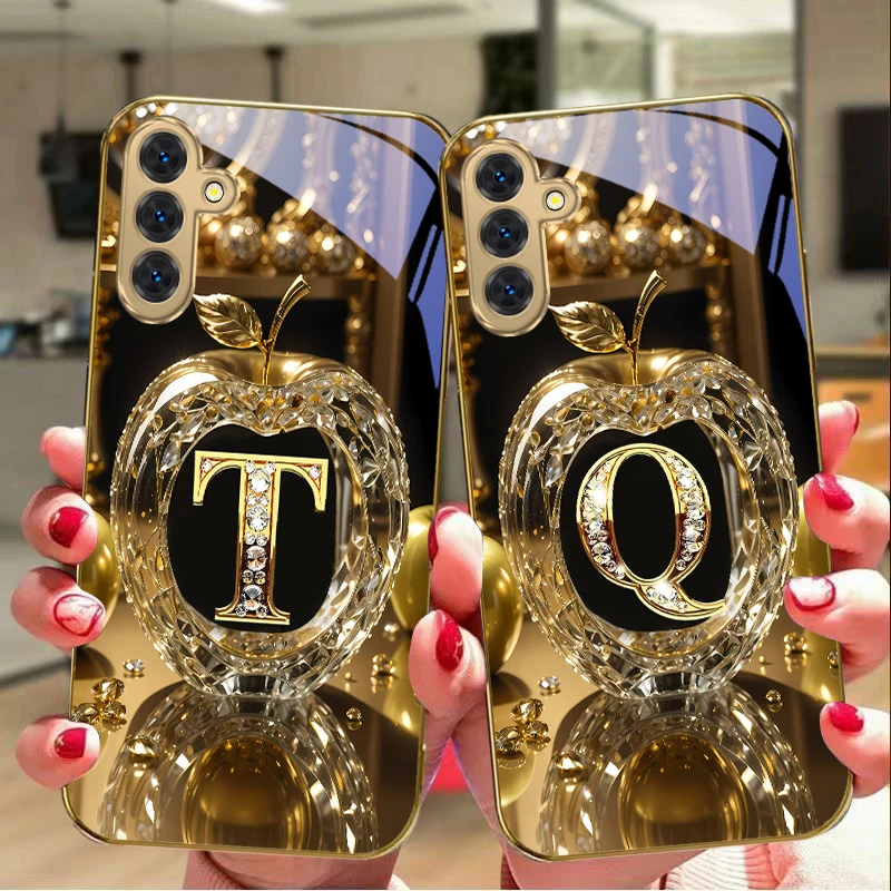 Exquisite Luxury Gold Glass Phone Case