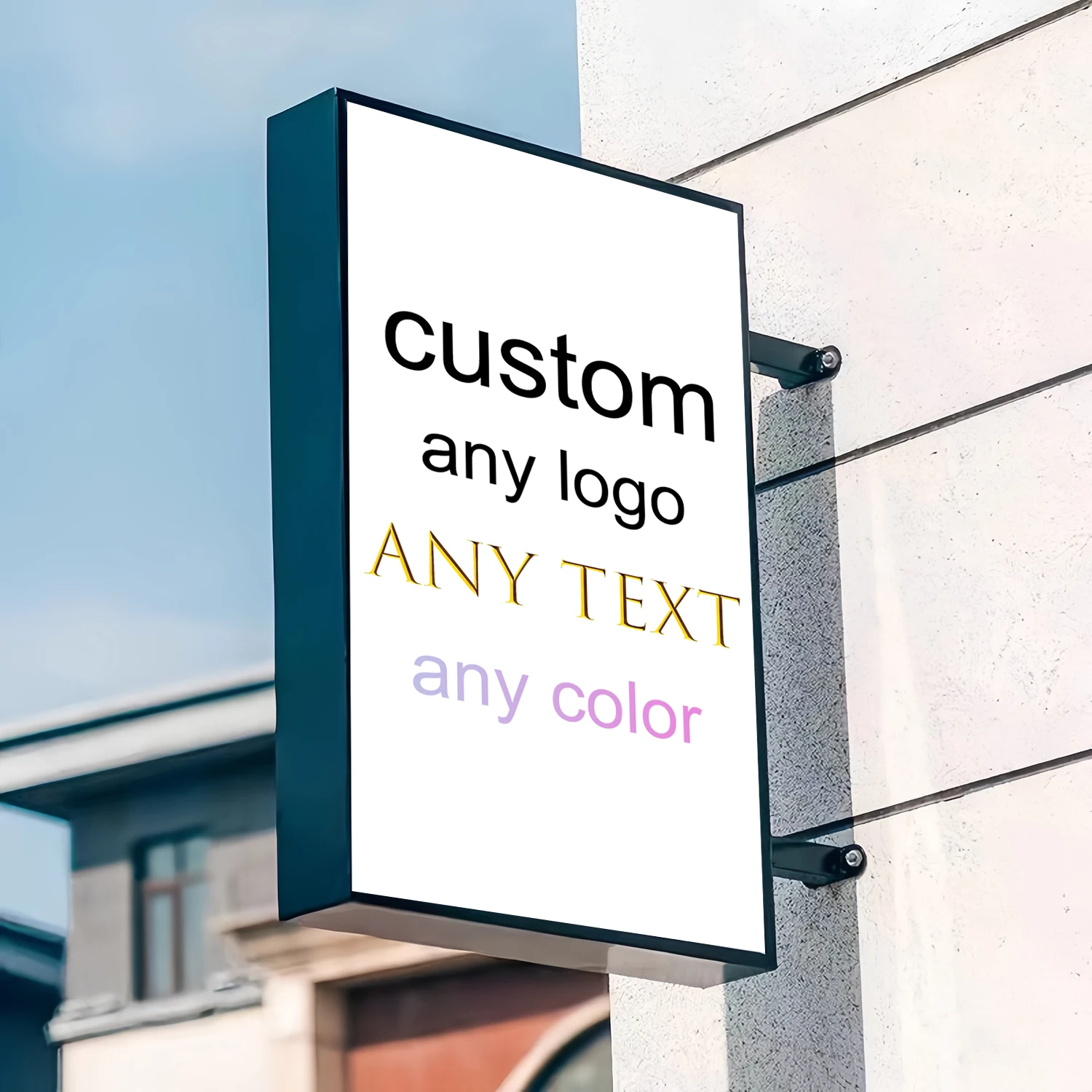 Custom Commercial Advertising Light Box Waterproof LED Double-sided Printing Patterns Outdoor ...