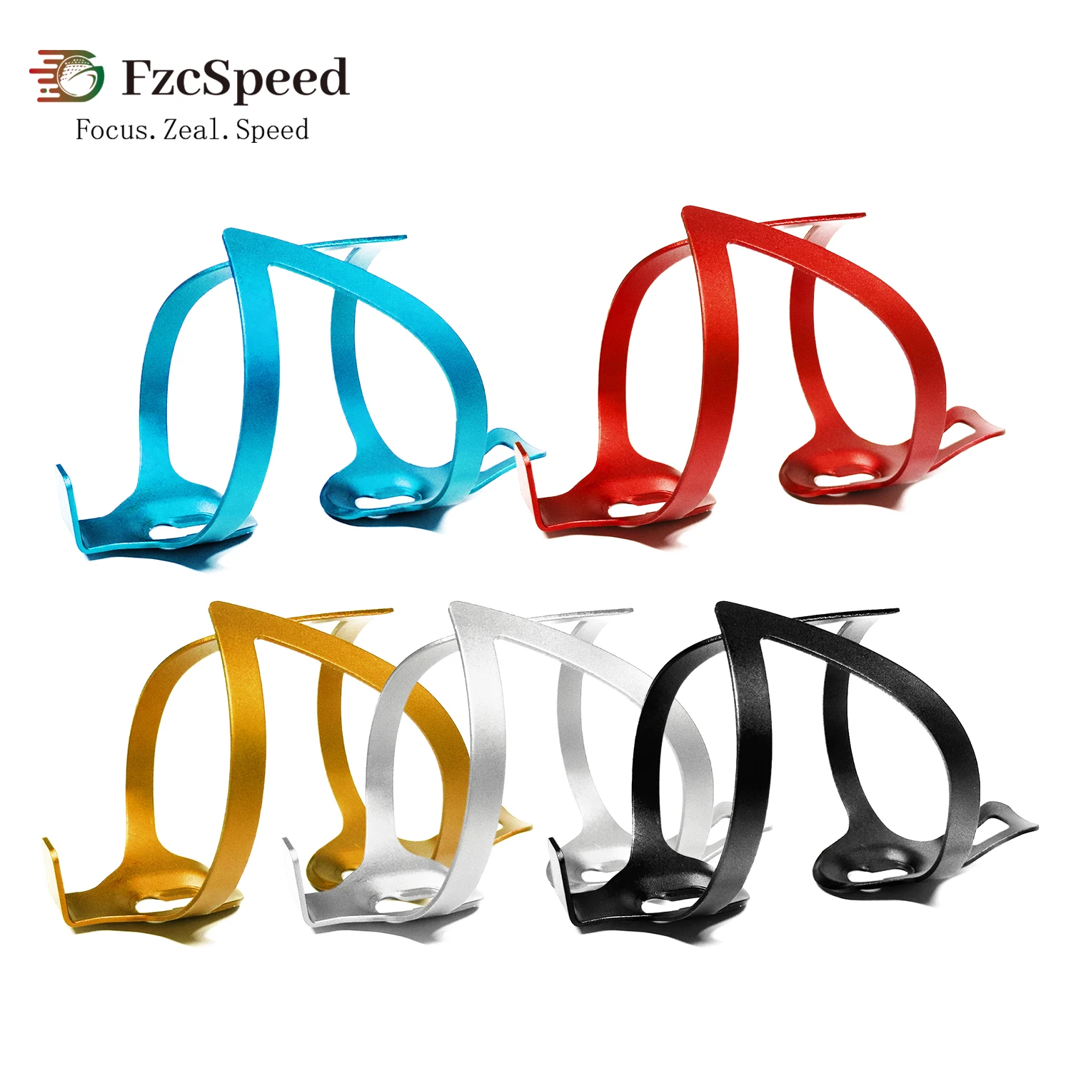FzcSpeed ??자전거 병 홀더 경량 알루미늄 합금 MTB 산악 도로 자전거 물병 케이지 마운트 사이클링 액세서리