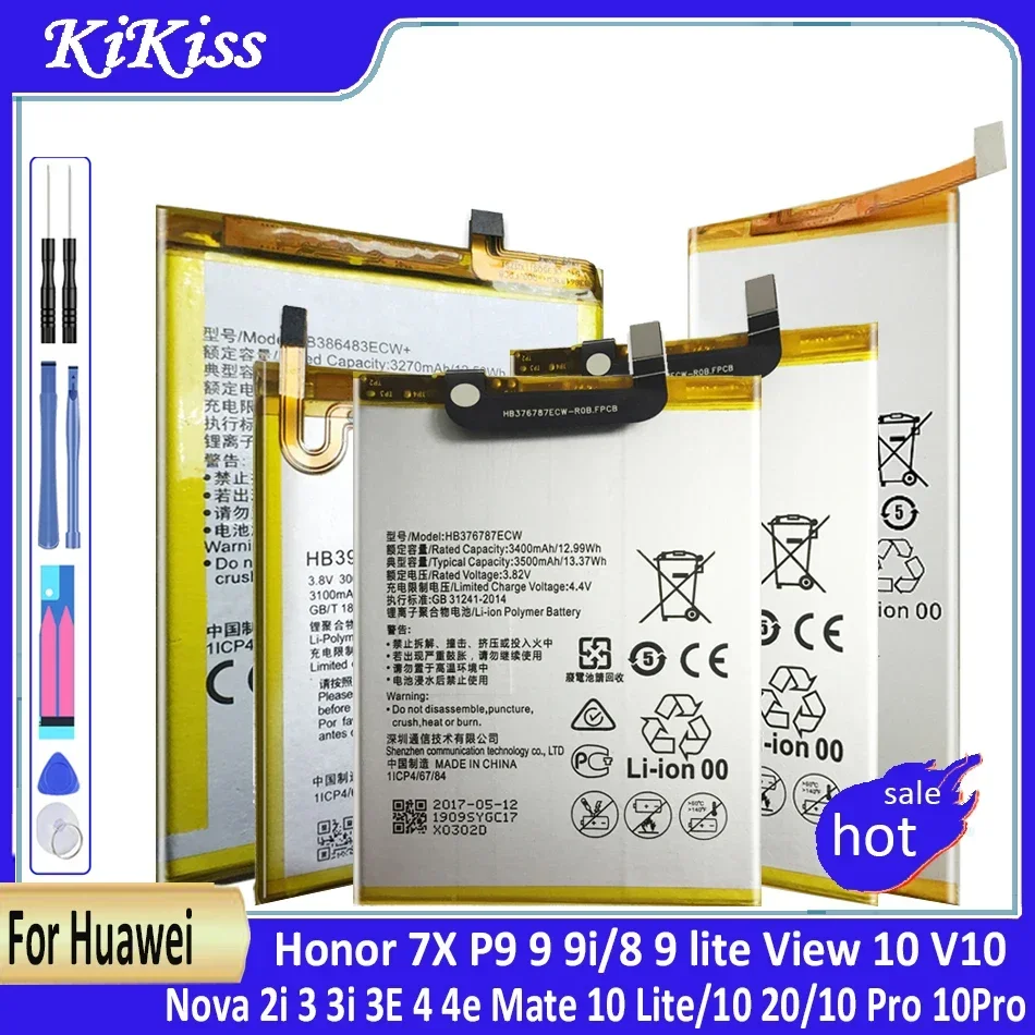 Batteria Muslimex Per Honor 7X P9 9 9I/8 9 Lite View 10 V10 Nova 2I 3 3I 3E 4 4E Mate 10 Lite/10 20/10 Pro 10Pro