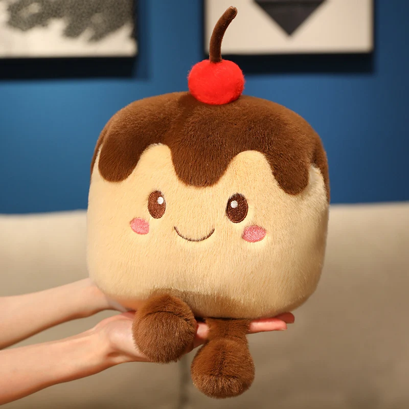 Hot Cartoon Fruit Cake Plush Doll Pillow Strawberry Blueberry Mango Chocolate Cake Plush Toy Home Decoration Gift For Children