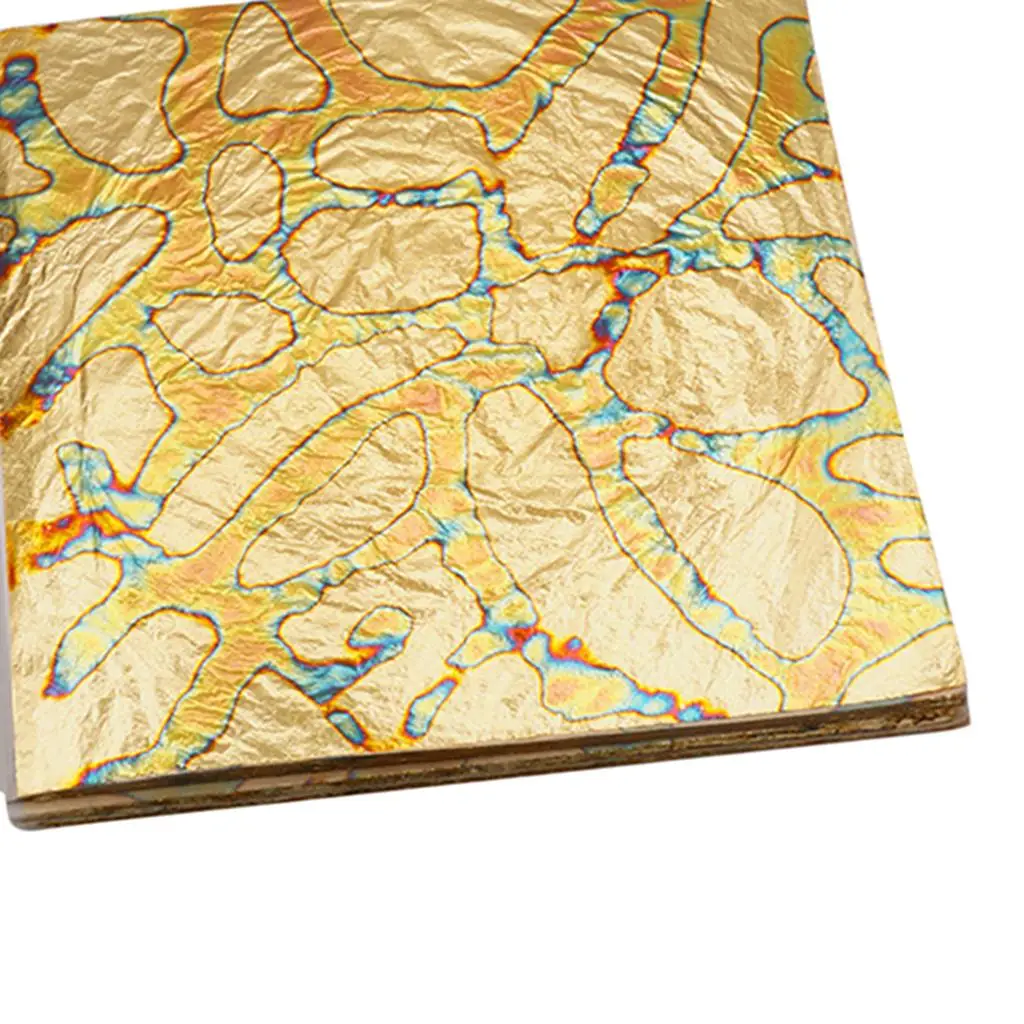 Imitation Gold Leaf Sheets Crafting Copper Material Modern Style for Miniature Metal Wall Home Art Decoration