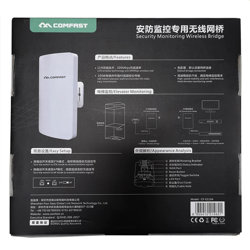 ponto de acesso WiFi CPE, antena WiFi