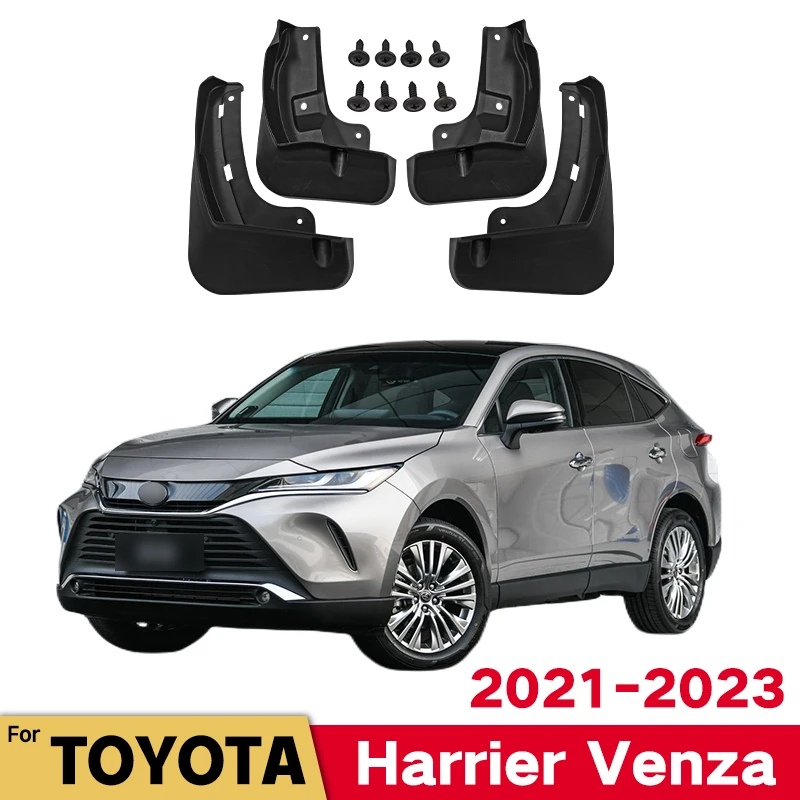 

MudFlaps For TOYOTA Harrier 2021-2023 Venza Mudguards Mud Flaps Splash Guards Front Rear Wheels Fender Car Accessories 4Pcs