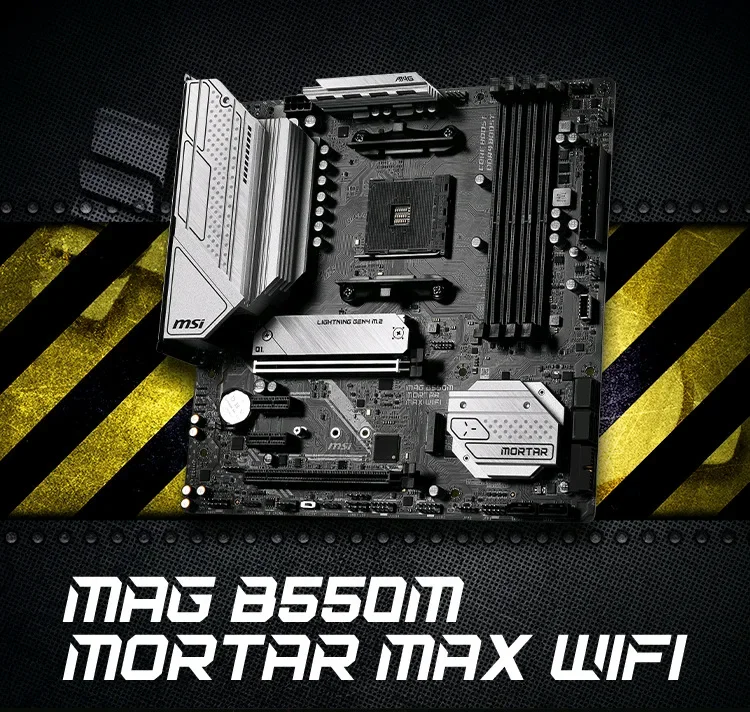 MSI MAG B550M MORTAR MAX WIFI mortar computer main board MSI MAG B550M MORTAR MAX WIFI mortar computer main board