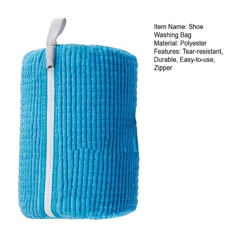 1 Pc 41*17cm Shoe Washing Bag Polyester Laundry Bag Zippers Closure Shoe Cleaning Bag Sneaker Tennis Shoe Cleaning Kit For Home 5