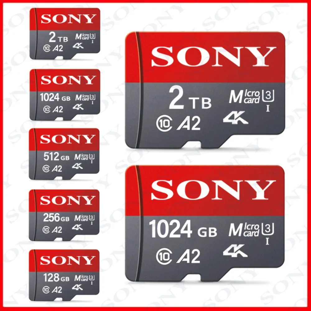 Original SONY Micro SD Card 2TB 1TB 512GB High Speed Memory