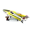G30H ARTR-RC 54" 30CC Engine Gasoline Fiber Glass RC Racing Boat Radio System Servos Yellow THZH0054 1