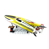 G30H ARTR-RC 54" 30CC Engine Gasoline Fiber Glass RC Racing Boat Radio System Servos Yellow THZH0054 1