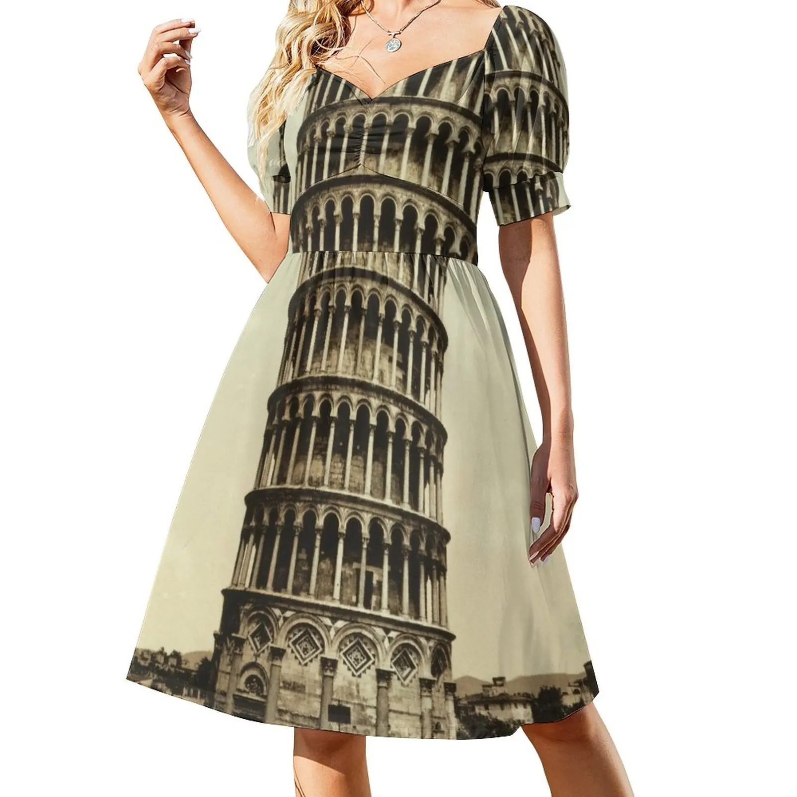 

Vintage Leaning Tower of Pisa Photograph (1900) Dress prom dresses women's dresses luxury birthday dresses for women