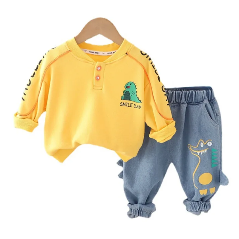 

New Spring Autumn Baby Girls Clothes Suit Boys Outfits Children T-Shirt Pants 2Pcs/Sets Toddler Casual Costume Kids Tracksuits
