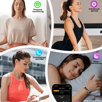 2026 New Fashion Women Smart Bracelet Sport Mode Fitness Tracker Heart Rate Health Monitoring IP68 Waterproof Smart Watch Men - Image 4