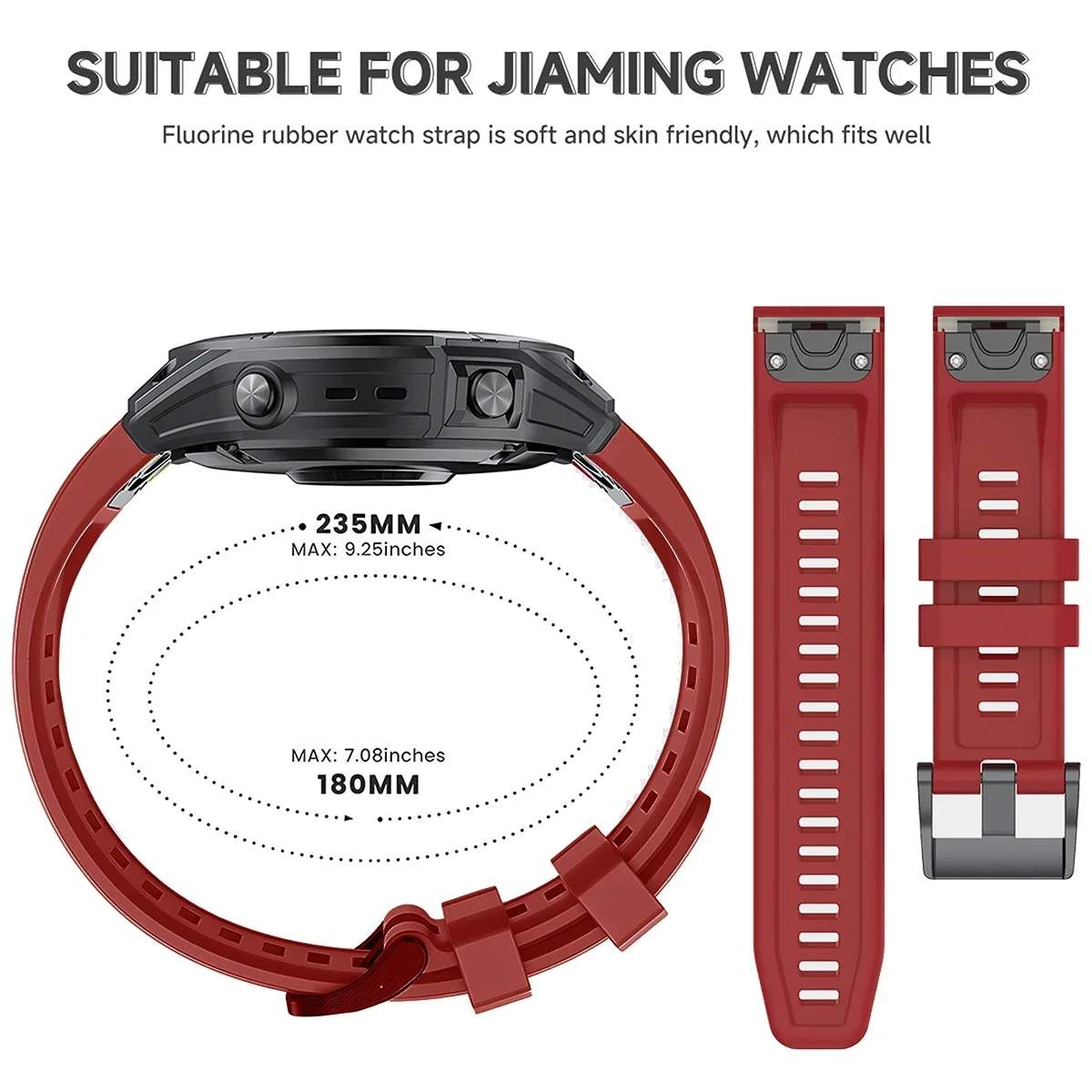 Quick Fit Silicone Strap in Multiple Sizes