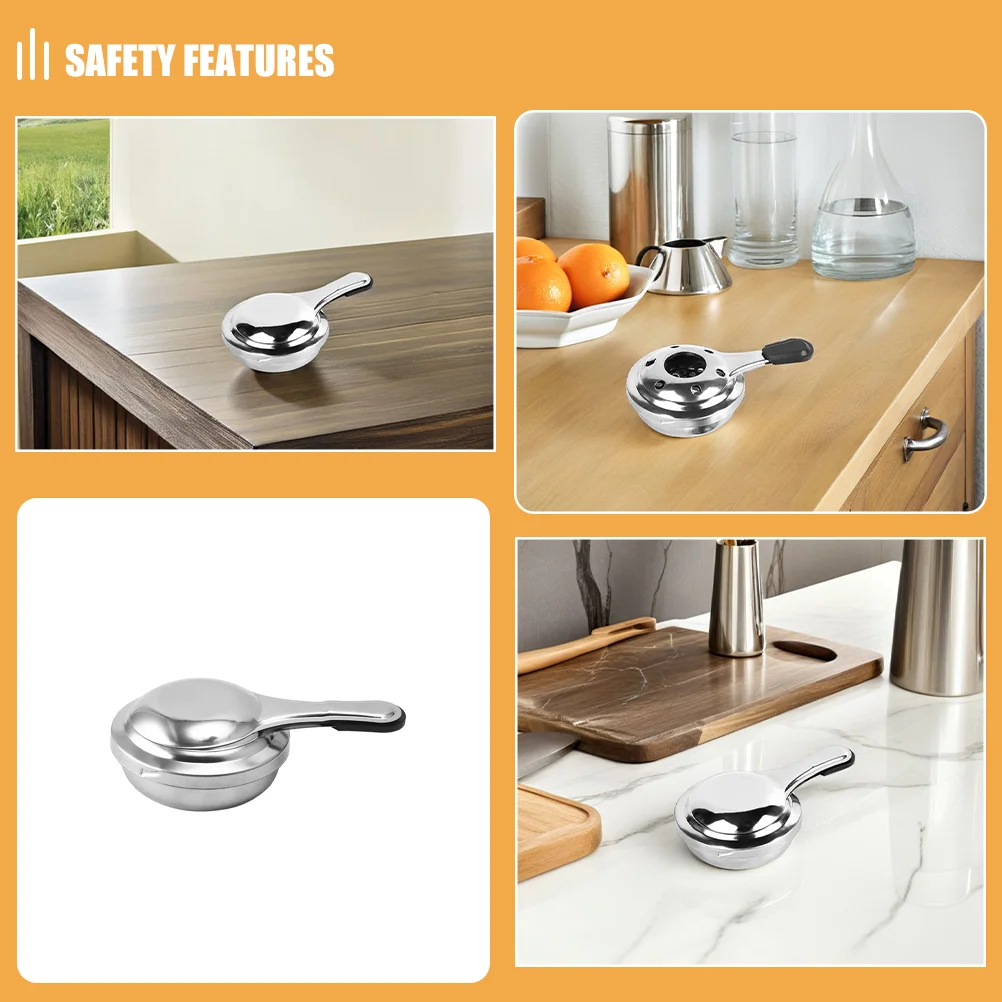 Mini Hotpot Cookers Heat Chocolate Melting Pan Small Fondue Warmer Silver Stainless Steel Portable Camping Mini Pot